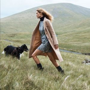 Morris & Co x H&M Dark Blue Floral Patterned Mini Dress